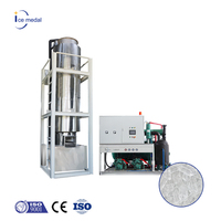 Icemedal Industriële Ijsbuismaker Machine 1-30 Ton/Dag Met Motor En Versnelling-Hoge Productiviteit Siemens Plc Controle