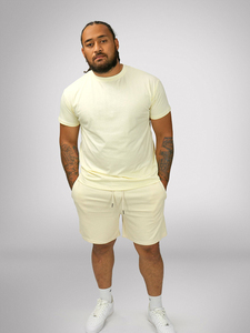 2024 unisexe personnalisé été courts ensembles haute qualité femmes sweat-shirt t-shirt brodé solide 2 pièces vêtements en gros - Product Image 4