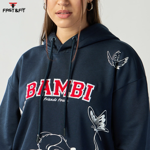 เสื้อฮู้ดสวมหัวถักโอเวอร์ไซส์มาใหม่เป็นมิตรกับสิ่งแวดล้อมไหล่ตกระบายอากาศได้เสื้อผ้าแนวสตรีทลำลองสำหรับฤดูหนาว - Product Image 5