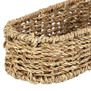 Bandeja rústica tejida a mano con forma de zanahoria, bandeja decorativa de algas marinas ecológica para el hogar, restaurante, bandeja Bohemia para fiesta - Product Image 3