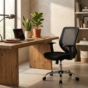 Tucson <b>Black</b> Operative Armchair for Office Use - Product Image 4