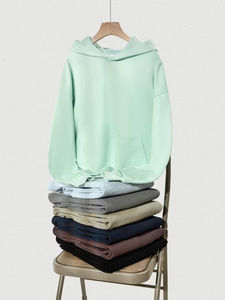 Sudadera con Capucha Extra Grande de Felpa de Algodón de 330 GSM, Sin Cordones, Hombros Caídos, Unisex, Personalizable con Impresión DTG, Nueva Colección 2026 - Product Image 3