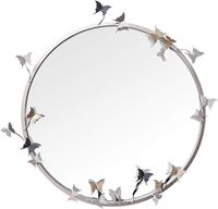 Miroir mural décoratif moderne en métal pour la décoration intérieure du salon, fournisseur en gros