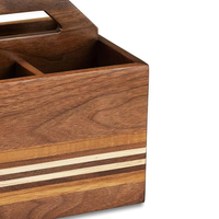 Premium conçu en gros de haute qualité en bois Durable Antique en bois porte-ustensiles de cuisine sur mesure Caddy en bois
