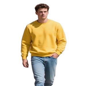 Sudadera de cuello redondo personalizada de alta calidad para hombres y mujeres Algodón Poliéster Patrón sólido Buena calidad con impresión de descarga - Product Image 1