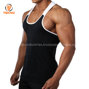 Camisetas sin mangas de algodón y fibra de bambú para hombre de Pakistán, ropa de gimnasio para hombre, ropa de hombre, ropa de calle para hombre, servicio OEM - Product Image 2