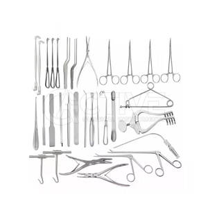 Juego de instrumentos de Craneotomía con porta agujas Rongeurs Elevadores y herramientas quirúrgicas Juego de instrumentos de craneotomía quirúrgica - Product Image 1