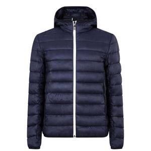 Chaquetas acolchadas de invierno Unisex de Color azul marino burbuja impermeable de alta calidad Reversible transpirable con capucha adultos frente - Product Image 3