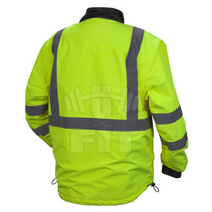 Chaqueta de trabajo de invierno de alta calidad para hombre construcción impermeable Hi Vis logotipo personalizable reflectante al por mayor - Product Image 2