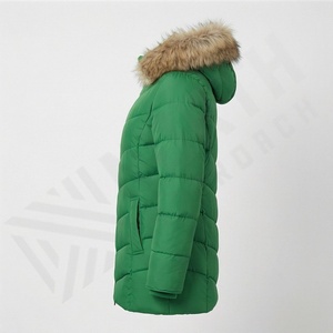 Vestes parka en polaire douces et chaudes pour hommes, logo personnalisé, vêtements de sport d'hiver, coupe-vent, capuche, doublure en coton, manteau en fourrure formel, thermique - Product Image 3