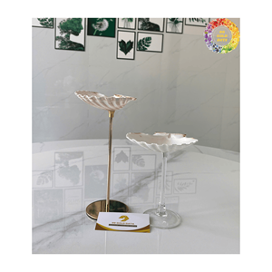 Lujosas copas de Martini de concha marina hechas a mano, elegantes copas de vino de concha Vintage plateadas para boda y postre, exquisita copa de caracol - Product Image 5