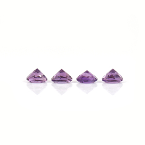 Piedra Preciosa Suelta de Amatista Brasileña Natural, 8mm, Corte Brillante Redondo Facetado, Color Púrpura, para Fabricación de Joyas, Venta al Por Mayor - Product Image 3