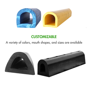 Lớn và nhỏ D-Hình dạng cao su Dock Fender Bumper Cung cấp EPDM chống va chạm Dải hấp thụ sốc Dock Fender cho sử dụng hàng hải - Product Image 3
