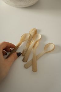 ชุดช้อนเขาขัดด้วยมือแบบเรียบง่ายเหมาะสำหรับการนำเสนออาหารออร์แกนิกและห้องครัวในบ้านที่เป็นมิตรกับสิ่งแวดล้อม - Product Image 6