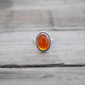 Hecho a mano 925 anillo de piedras preciosas de plata esterlina hermoso diseñador de cornalina joyería de moda clásica regalo para mujeres precio al por mayor - Product Image 6