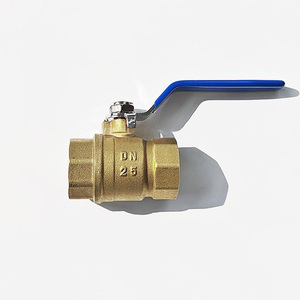 DN25 600WOG 2-웨이 단조 황동 롱 핸들 수동 잠금식 볼 밸브 LT 브랜드 중온용 OEM 맞춤형 가스 밸브 1 - Product Image 1