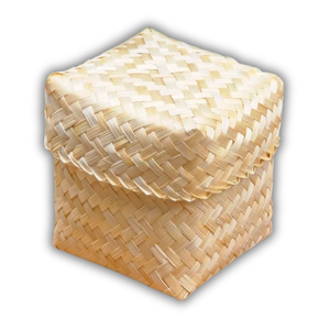 CESTAS DE BAMBÚ tejidas a mano elegantes estilo rústico para embalaje de regalo y decoración de temporada perfectas para recuerdos de boda - Product Image 1