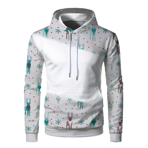 Custom Sublimation Men's Winter Solid <b>Hoodie</b> 100% <b>Polyester</b> Quick Dry Breathable - Product Image 3