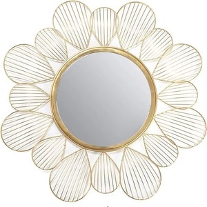 Trending New Arrival Espejo de pared decorativo de metal Ecológico Tamaño personalizable Regalos de boda y inauguración de la casa Kraft World - Product Image 5