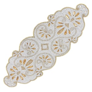 Modern Luxury Table Runners High Quality <b>Beaded</b> Table Runner for Home Art Decor Wedding Decoration Customized Design and Shape - Product Image 4