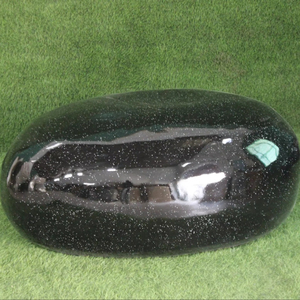 New Design <b>Artificial</b> <b>Stone</b> Big Oval Pebbles Glossy Grey Waterproof Durable Modern Garden Park Mall Hotels Villa Outdoor 2-Year - Product Image 1