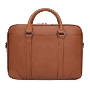 Vintage Genuine Leather Handbag Men Top Cowhide Executive Briefcase Deluxe Shoulder Bag Male Business Travel 16 <b>Laptop</b> Bag - Product Image 1