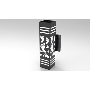 Applique murale moderne DTT.001.09 avec LED blanc chaud, télécommande et capteur tactile, corps en plastique et aluminium - Product Image 4