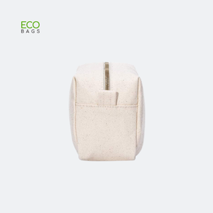 Vietnam Factory 100% Cotton <b>Canvas</b> Women Cosmetic Makeup <b>Bags</b> Zipper Wholesale MOQ 300PCS Customized Printing Letter Vintage - Product Image 3