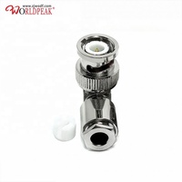 Connecteur coaxial RF de haute qualité BNC mâle/prise à angle droit/coudé pour câble RG58 Lmr195