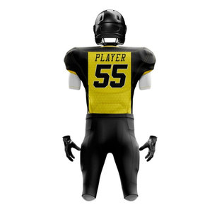 La producción y los uniformes de fútbol americano al por mayor adecuados para clubes juveniles pueden personalizar uniformes transpirables y ajustables - Product Image 3