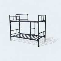 Lit superposé en métal robuste de fabricant européen pour des camps de travailleurs | Fourniture en gros de lit de chantier de construction à cadre en acier