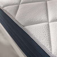 Matelas de luxe pour hôtel, emballé en rouleau, taille Queen, respirant, en textile, avec ressorts ensachés, emballage compact pour expédition