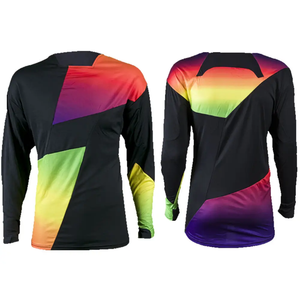Camiseta de carreras Reversible de alta calidad, camiseta de manga larga sublimada personalizada para bicicleta de montaña y Motocross de talla grande disponible - Product Image 1