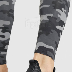 Polyester & Spandex Custom Made Fashion <b>High</b> Waist <b>Tights</b> for Men Fitness Sports Men Leggings - Product Image 5