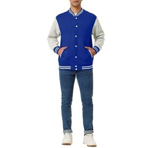 Veste à manches longues veste de baseball pour hommes personnalisé votre logo veste polaire de coton polaire université matériaux de haute qualité - Product Image 3