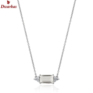 Collar de cristal de Plata de Ley 925 de lujo para mujer Diseño elegante - Product Image 2