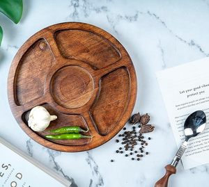 ARTISAN AURA Lot de 3 plateaux de service en bambou-Petit moyen grand pour la décoration intérieure en bois naturel - Product Image 1
