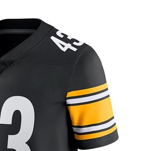 Uniforme de Fútbol Americano Personalizado de Talla Grande, Impresión por Transferencia de Calor, Tejido Transpirable de Secado Rápido, Pantalones Cortos de Verano - Product Image 4
