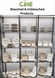 Gobelets jetables en bagasse de canne à sucre durables, sans PFAS, non blanchis, biodégradables, compostables, écologiques, fabriqués en usine - Product Image 3