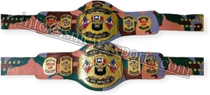 Conjunto de bolsa de guantes de boxeo ROH Jay Briscoe Man Up World Championship Wrestling Title Belt - Product Image 3