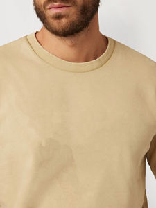 Sweat-shirt à capuche surdimensionné en éponge française 100% coton de grande taille sur mesure Sweat-shirt à col rond imprimé de haute qualité avec logo personnalisé pour hommes - Product Image 6