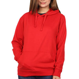Sudadera con Capucha de Manga Larga para Mujer, Color Sólido, con Logotipo en la Parte Delantera y Trasera, Sudadera con Cremallera y Bolsillos, Sudadera Extra Grande para Mujer - Product Image 2