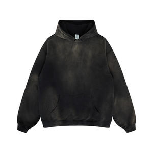 Sudadera con capucha de lavado ácido personalizada para hombre 100% algodón secado rápido transpirable temporada de invierno OEM al por mayor con logotipo personalizado - Product Image 6