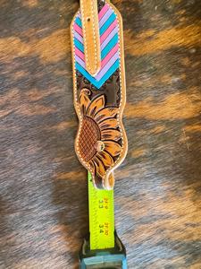 Hand Tooled Leather Western Horse Tack Set Handcrafted Headstall & Breast Collar with Customized Design for Rodeo Trail & Show - Product Image 5