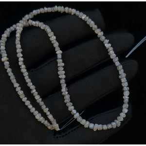 Perles de diamants bruts naturels gris blanc AAA+ non taillés pour la fabrication de bijoux, cadeau d'anniversaire - Product Image 5