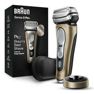 Rasoir électrique Braun pour hommes, rasoir à feuille étanche, série 9 Pro 9419s, rasage humide et sec, avec tondeuse à barbe ProLift or - Product Image 5