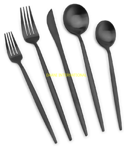 Juego de cubiertos de acero inoxidable y oro rosa martillado de 5 piezas, cubiertos de lujo, vajilla, tenedor, cuchillo, cuchara, juego para boda, banquete, Hotel - Product Image 5