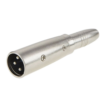 3 핀 XLR 수 ~ 1/4 "6.35mm 스테레오 TRS 암 소켓 어댑터 오디오 커넥터