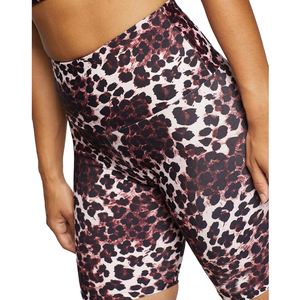 Custom Women's Leopard Print Sports Bra and High Waist Compression Biker Shorts Set Breathable Yoga Gym Fitness Clothing - Product Image 4