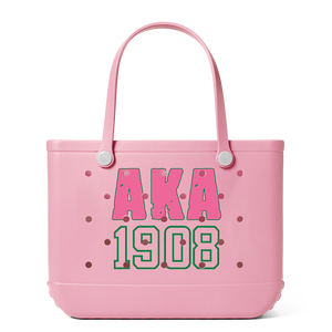 Bolsa de Playa EVA con Logotipo Personalizado para Mujeres Universitarias, Gran Capacidad, Impermeable, Estilo Sororidad, Bolsa de Regalo para Eventos de Hermandad Universitaria - Product Image 3